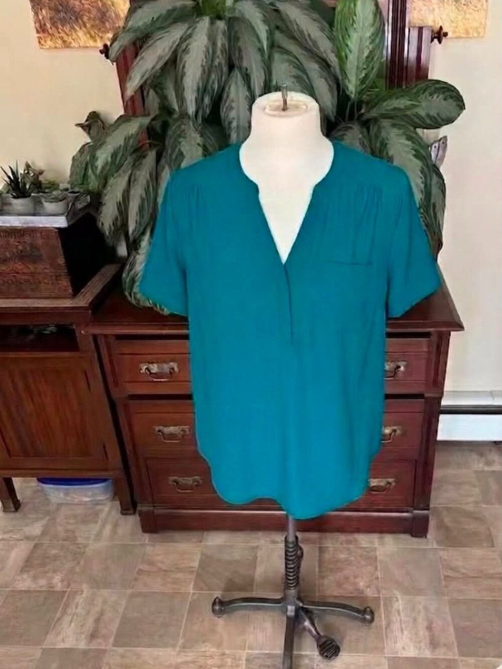 Torrid Harper Blouse Teal Size 2 2x #019